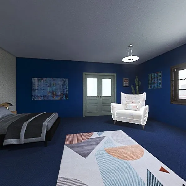 7B_2 Bedroom 3d design renderings