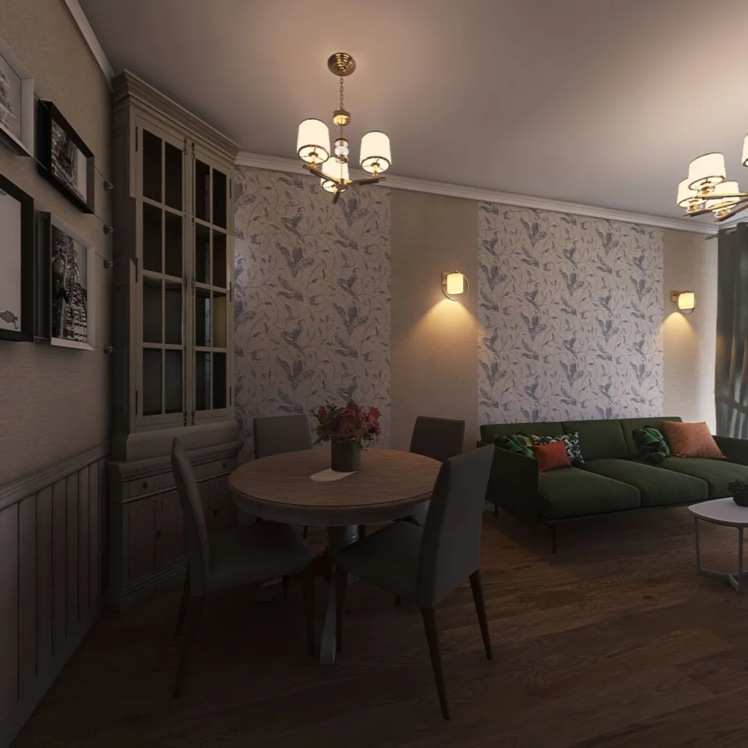 Lena's living room 3d design renderings