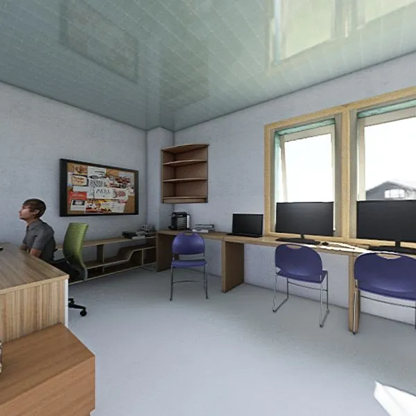 ICT Room 3d design renderings