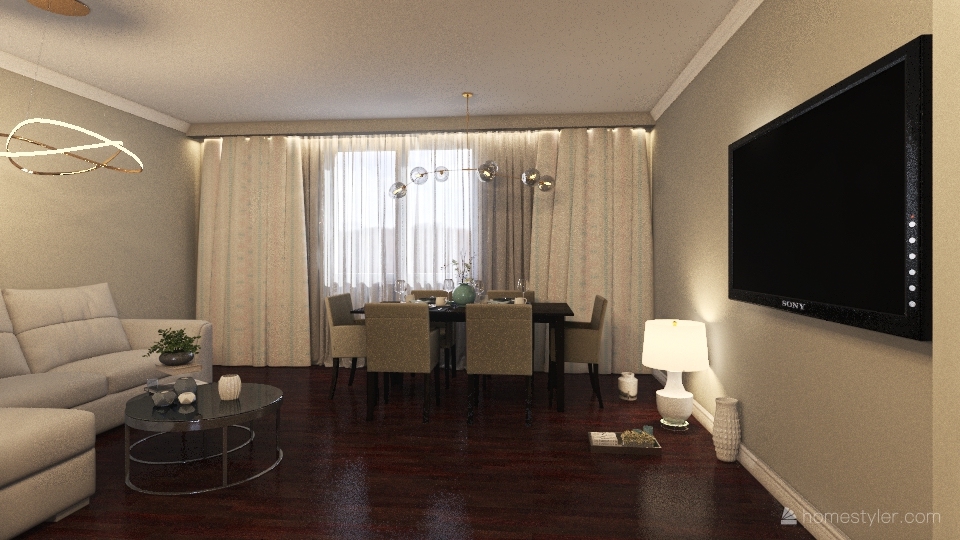 titulescu living 3d design renderings