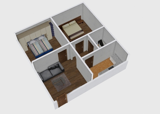 Salamah - two bedrooms Design Rendering