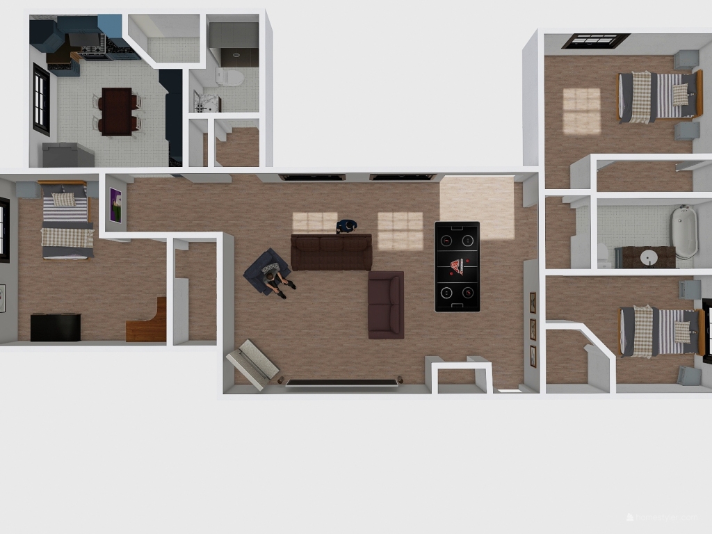 kitchen under master 3d design renderings