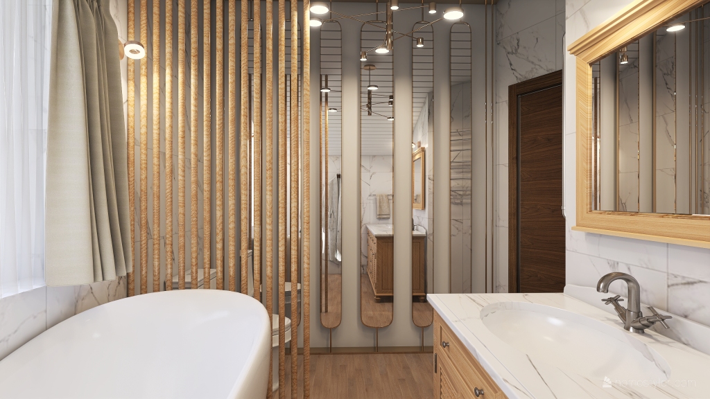 Аркасы ванная комната 2-й этаж 3d design renderings