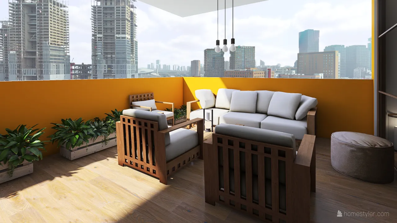 Balcony 3d design renderings