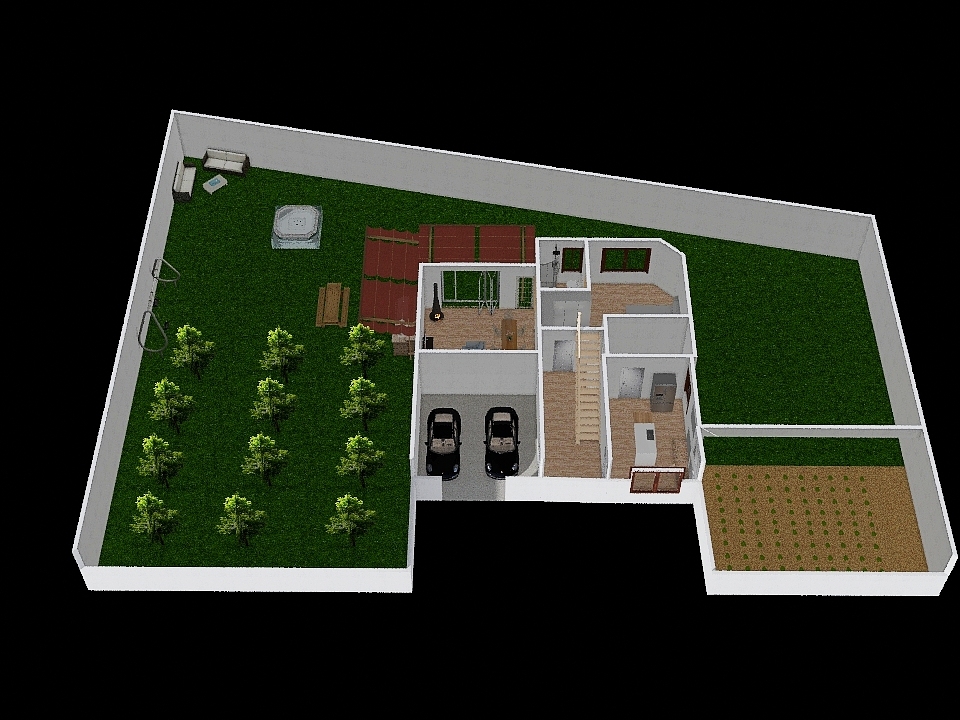 Planta baja prueba2 3d design renderings