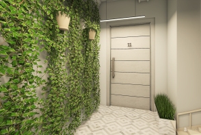 Mini garden hallway Design Rendering