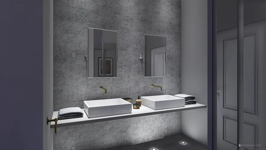His Bath 3d design renderings