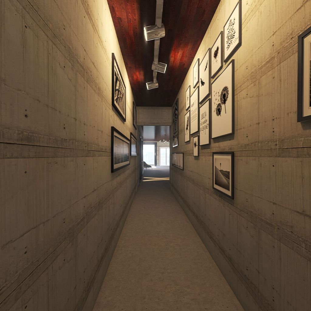 hallway 3d design renderings