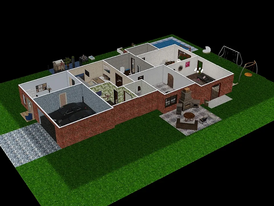 House#1 3d design renderings