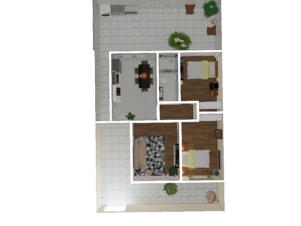 Casa mãe 3d design renderings