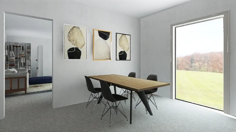 kuhinja in jedilnica 3d design renderings