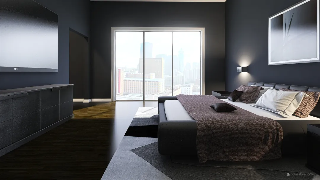 modern bedroom 3d design renderings