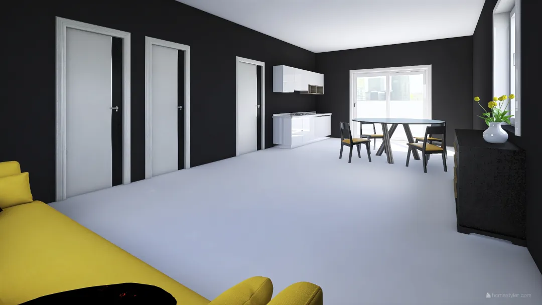 living room Rossigno n2 3d design renderings
