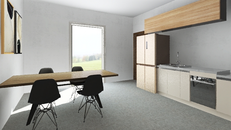 kuhinja in jedilnica 3d design renderings