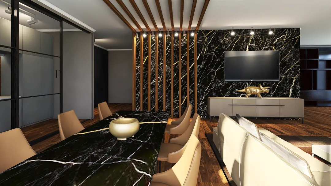 bachelor's apartment 3d design renderings
