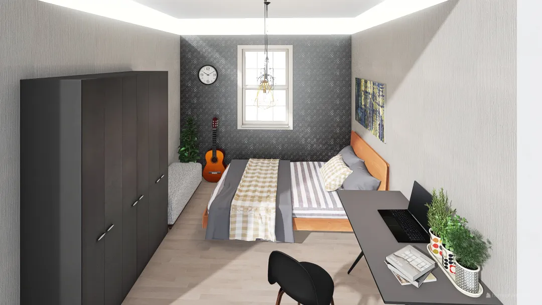 bedroom1 3d design renderings