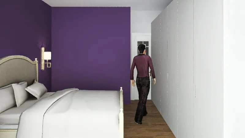 nura 4 master bed-wardrobes 3d design renderings
