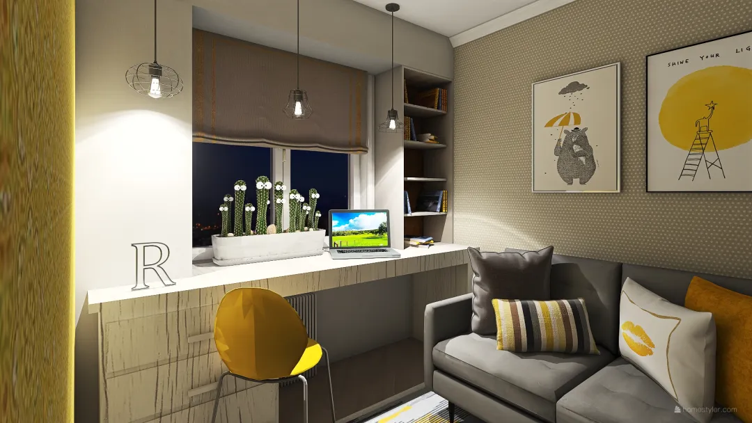 комната Риты 3d design renderings