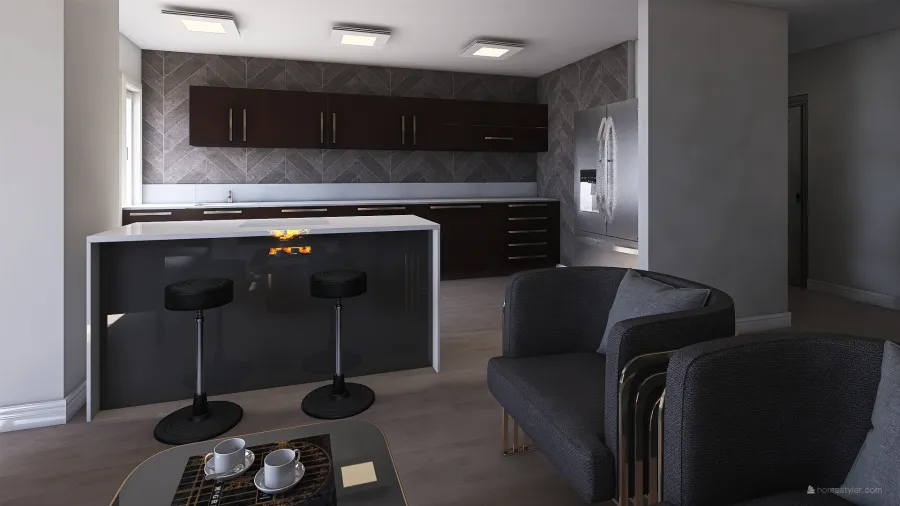 Cocina, Salón-Comedor 3d design renderings