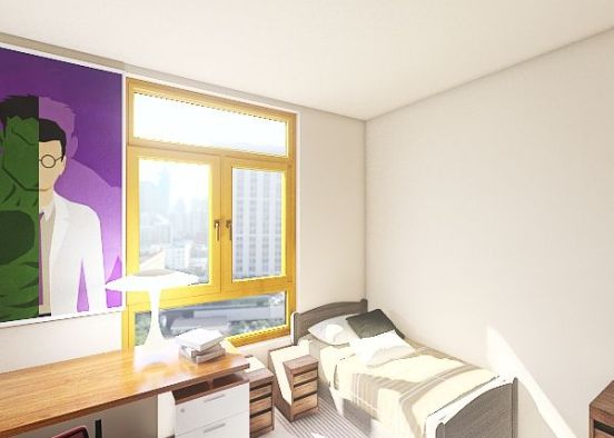 My Dorm(Justin) Design Rendering