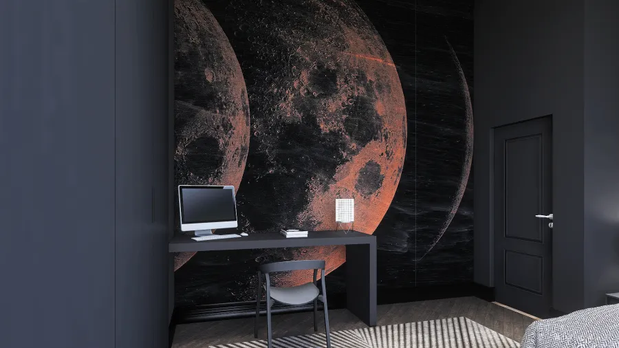 The dark side of the moon 3d design renderings