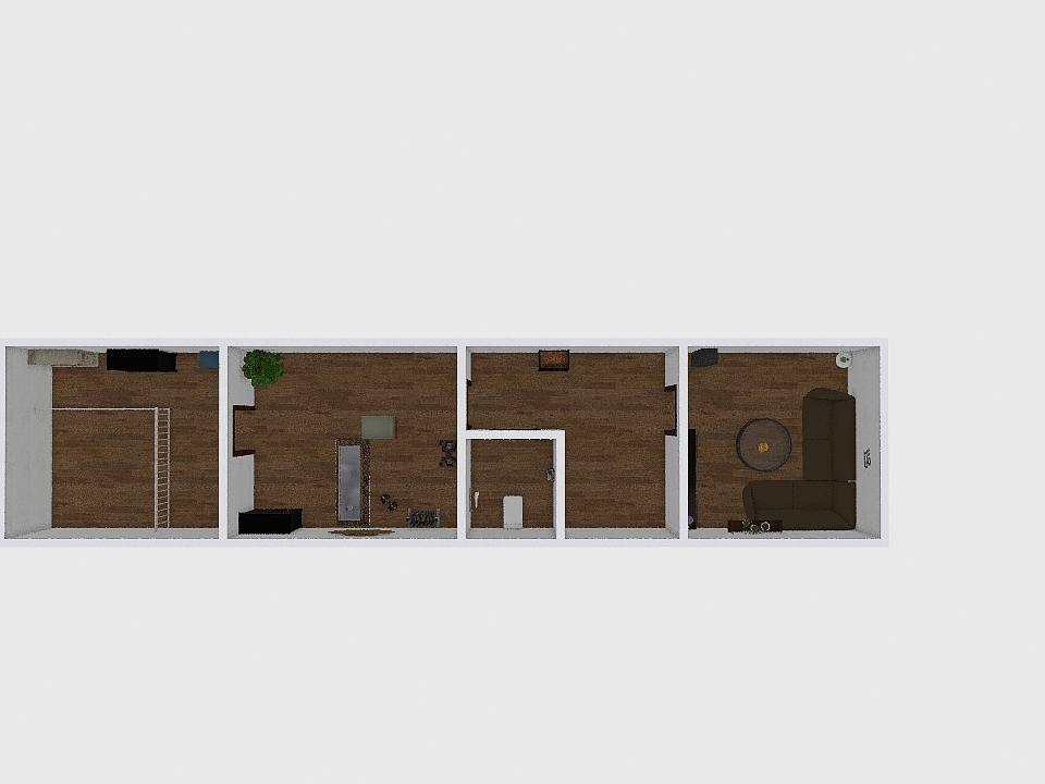 Zhoř podkroví 3d design renderings