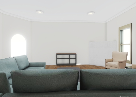 Katy Living Room Design Rendering