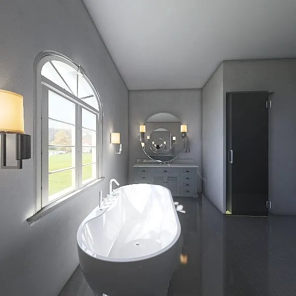 Rossman Master Bath Revised 3d design renderings