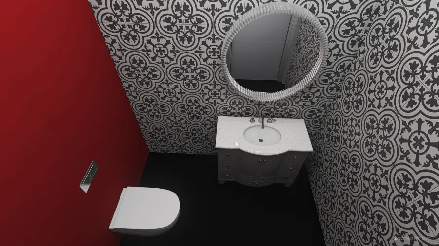 Ladie's Bathroom 3d design renderings