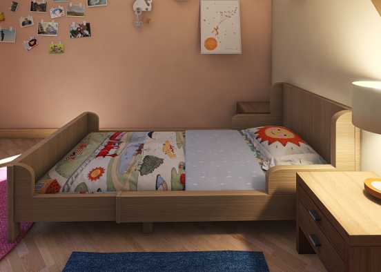 Child's Bedroom Design Rendering
