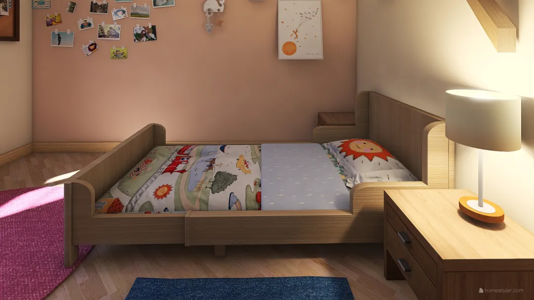 Child's Bedroom 3d design renderings