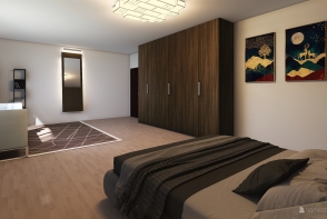Aquarian  bedroom Design Rendering