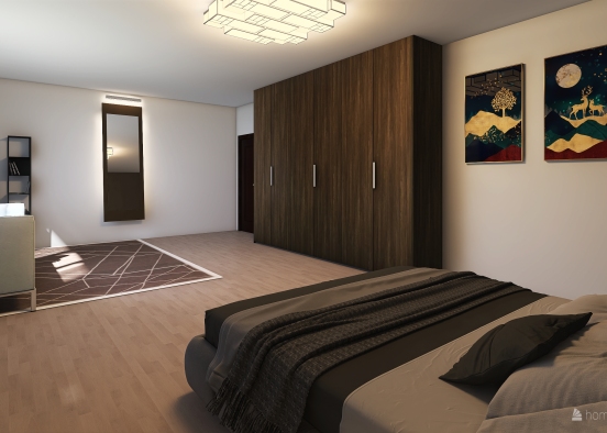 Aquarian  bedroom Design Rendering