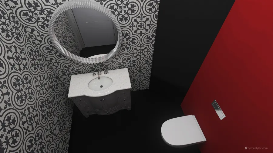 Men's Bathroom 3d design renderings