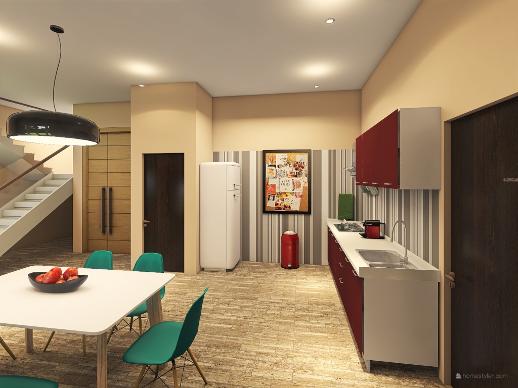 Cocina Comedor 3d design renderings