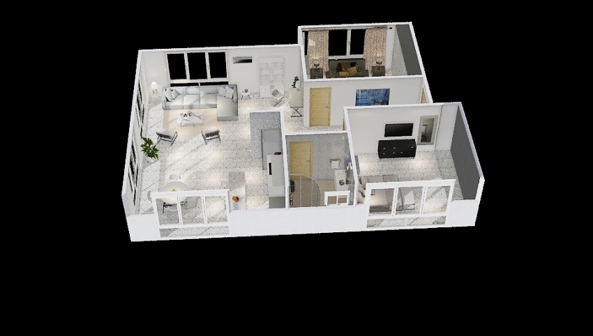 Apartamento Moderno 3d design picture 137.55