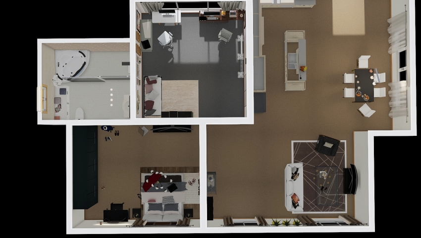Small apartment 3d design picture 157.12