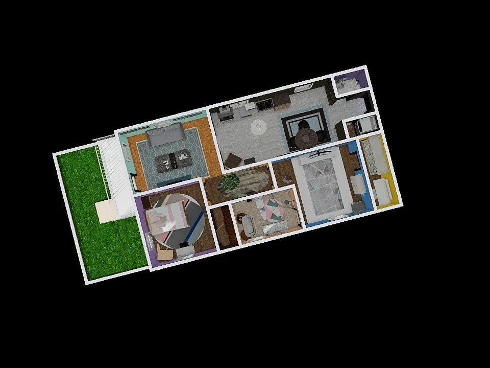 random house 3d design renderings