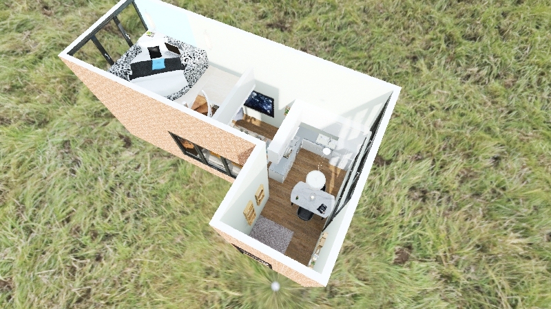 student loft 3d design renderings