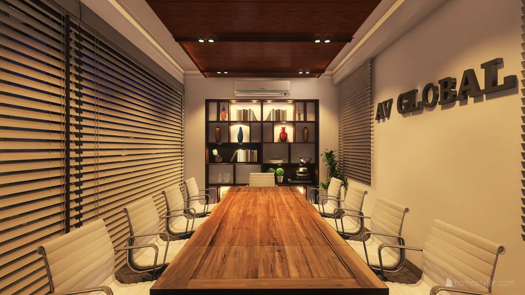 Conference Room + Cabin 3d design renderings