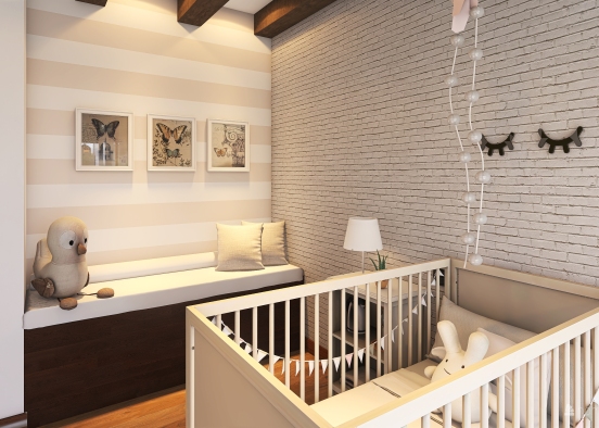 Habitación de bebe Design Rendering