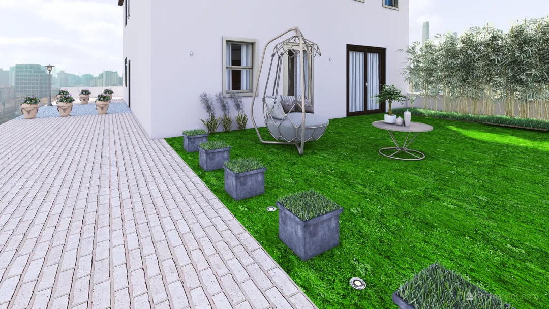 alessia hause, una casa per una amica 3d design renderings