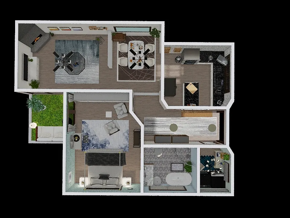 VAGUE RELATIVE HOUSE 3d design renderings