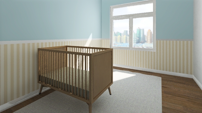 Habitación de bebe 3d design renderings