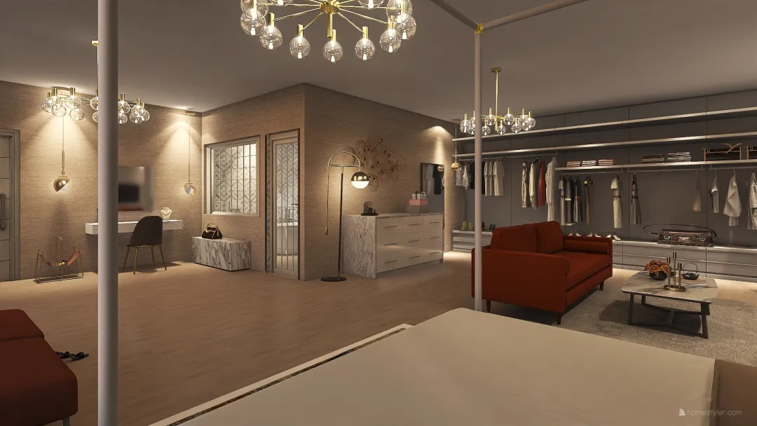 Bedroom Hideaway 3d design renderings