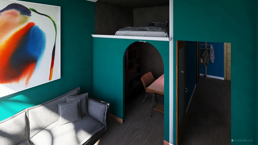 Olya apartment by Igor Mironenko 3d design renderings