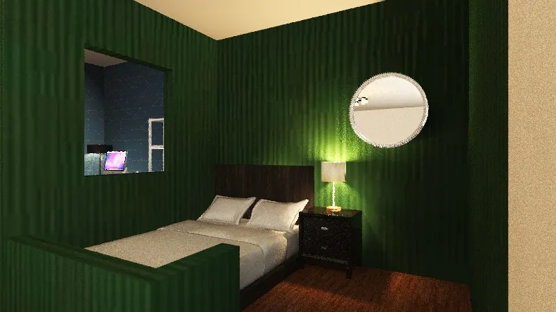 Medium bedroom 3d design renderings
