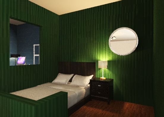 Medium bedroom Design Rendering
