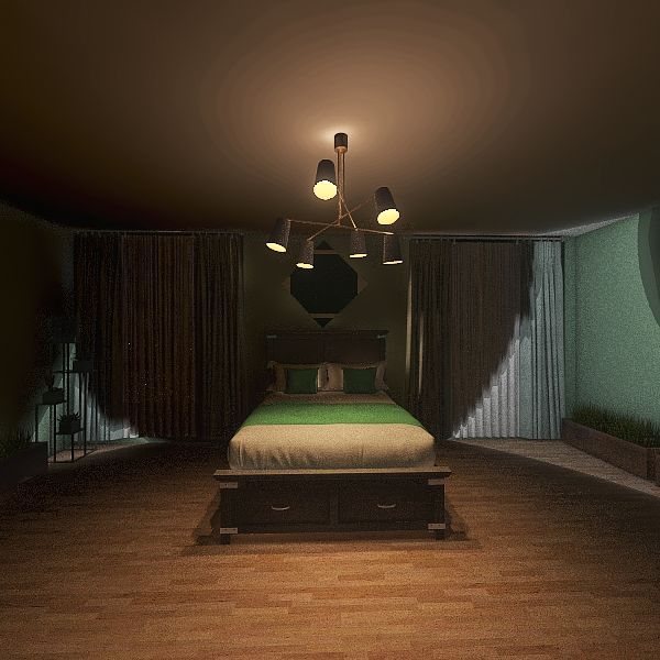 a green room 3d design renderings