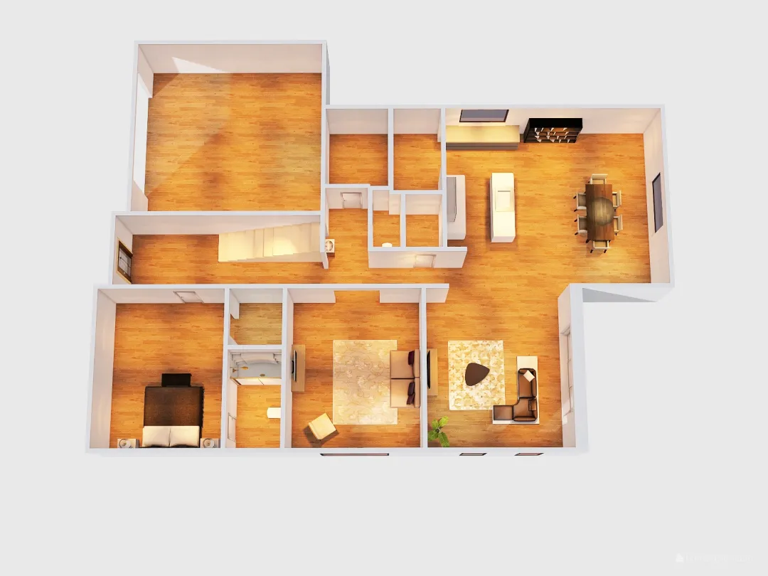 Truganina Downstairs 3d design renderings